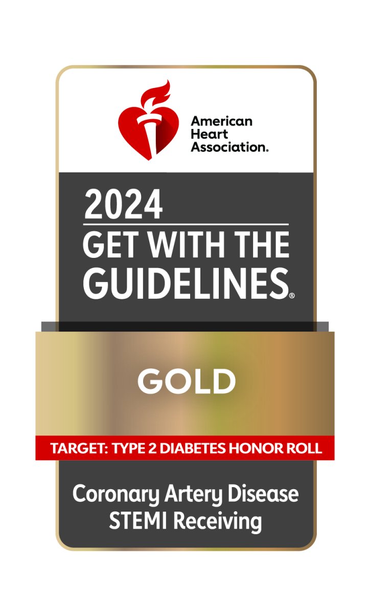 Get with the guidelines gold plus stroke emblem